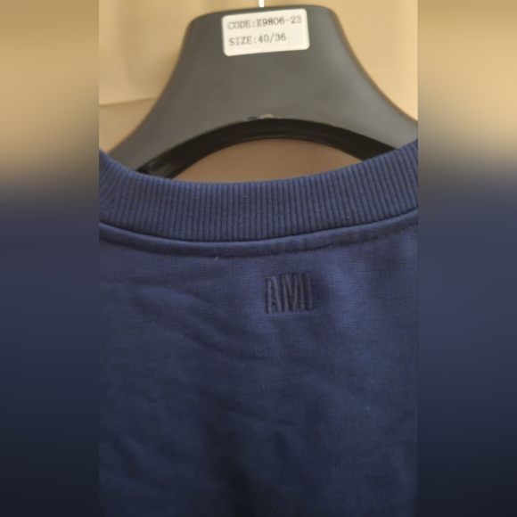 AMI ALEXANDRE MATTIUSSISSENSE Exclusive Blue Ami de Cœur Sweatshirt - Picture 5 of 6